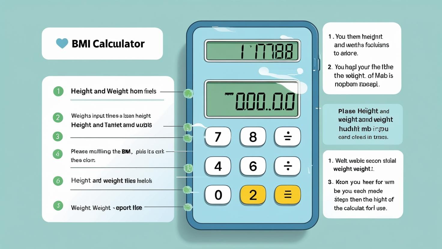 BMI Calculator measuring height and weight - Online Body Mass Index Tool